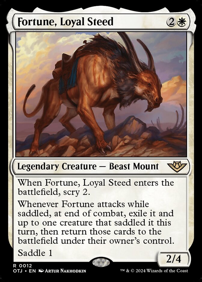 Magic the Gathering Card - Fortune, Loyal Steed - MTG Circle