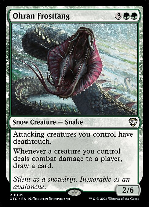 Magic the Gathering Card - Ohran Frostfang - MTG Circle