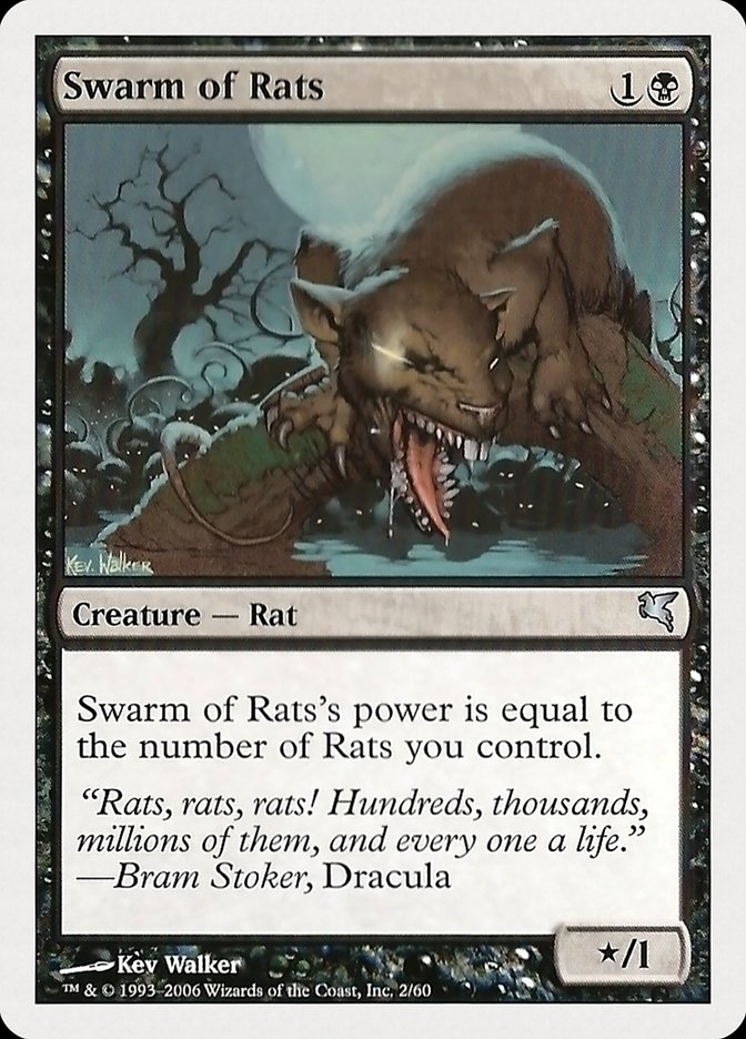 Magic the Gathering Card - Swarm of Rats - MTG Circle