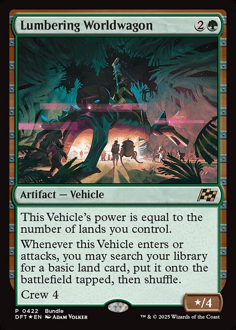 Magic the Gathering Card - Lumbering Worldwagon - MTG Circle