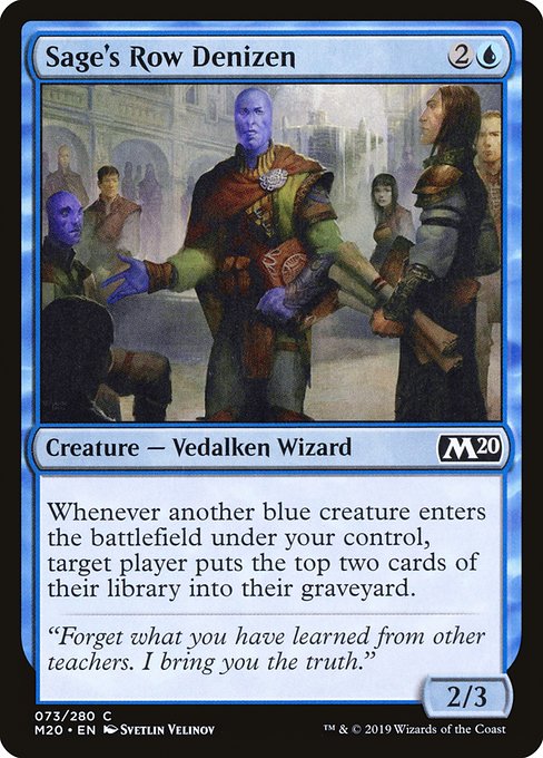 Magic the Gathering Card - Sage's Row Denizen - MTG Circle