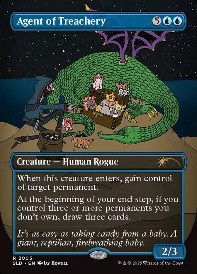 Magic the Gathering Card - Agent of Treachery - MTG Circle