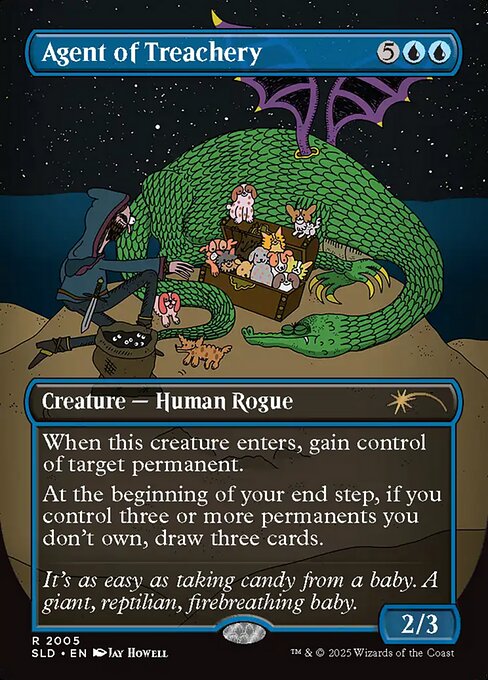 Magic the Gathering Card - Agent of Treachery - MTG Circle