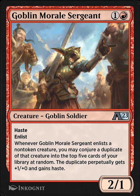 Magic the Gathering Card - Goblin Morale Sergeant - MTG Circle