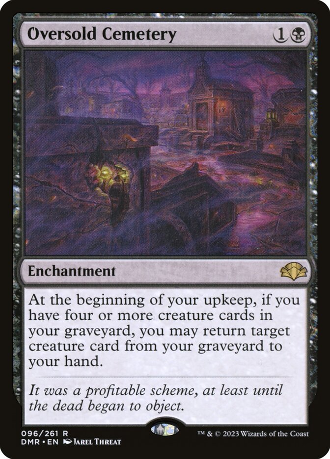 Magic the Gathering Card - Oversold Cemetery - MTG Circle