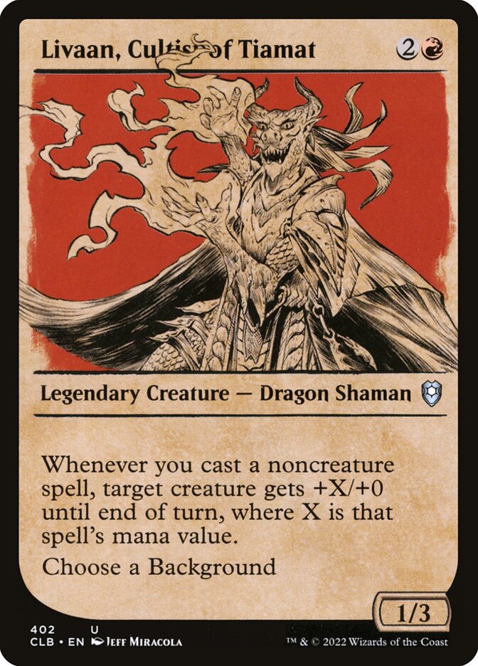 Magic the Gathering Card - Livaan, Cultist of Tiamat - MTG Circle