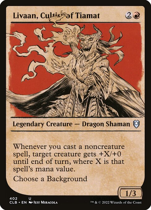 Magic the Gathering Card - Livaan, Cultist of Tiamat - MTG Circle