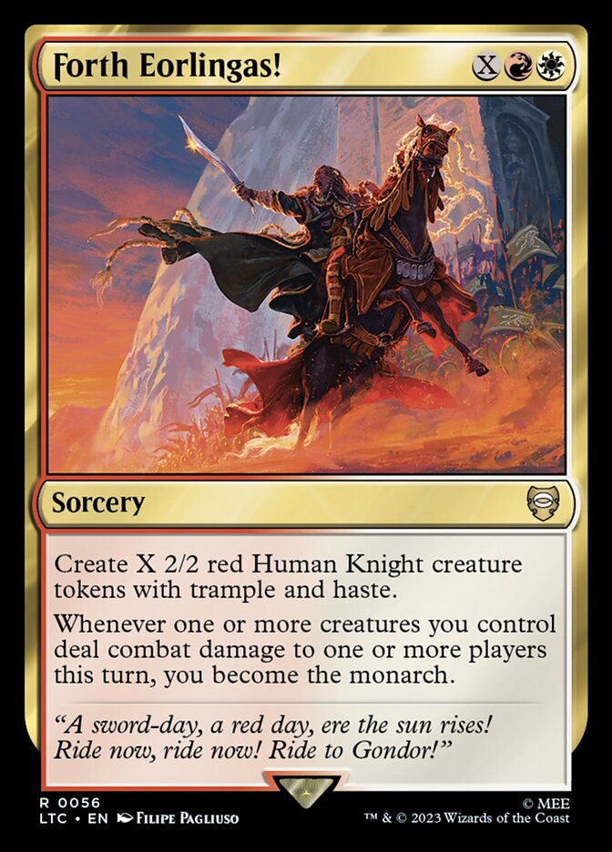 Magic the Gathering Card - Forth Eorlingas! - MTG Circle