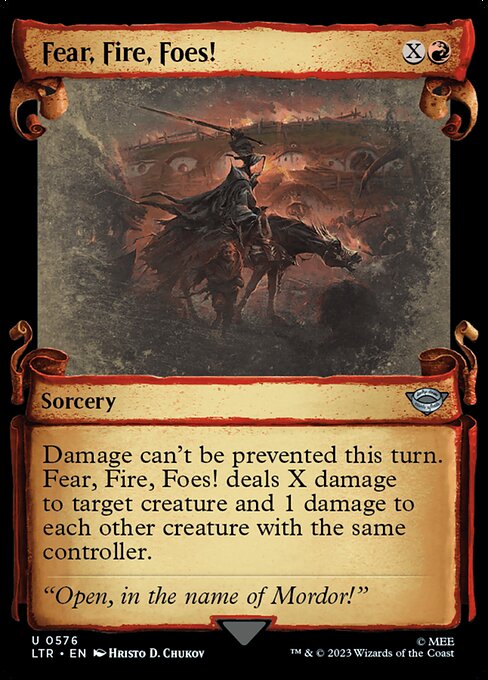 Magic the Gathering Card - Fear, Fire, Foes! - MTG Circle