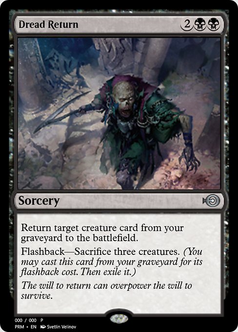 Magic the Gathering Card - Dread Return - MTG Circle