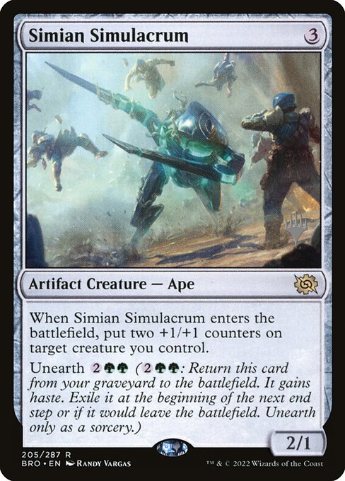 Magic the Gathering Card - Simian Simulacrum - MTG Circle
