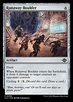 Magic the Gathering Card - Runaway Boulder - MTG Circle