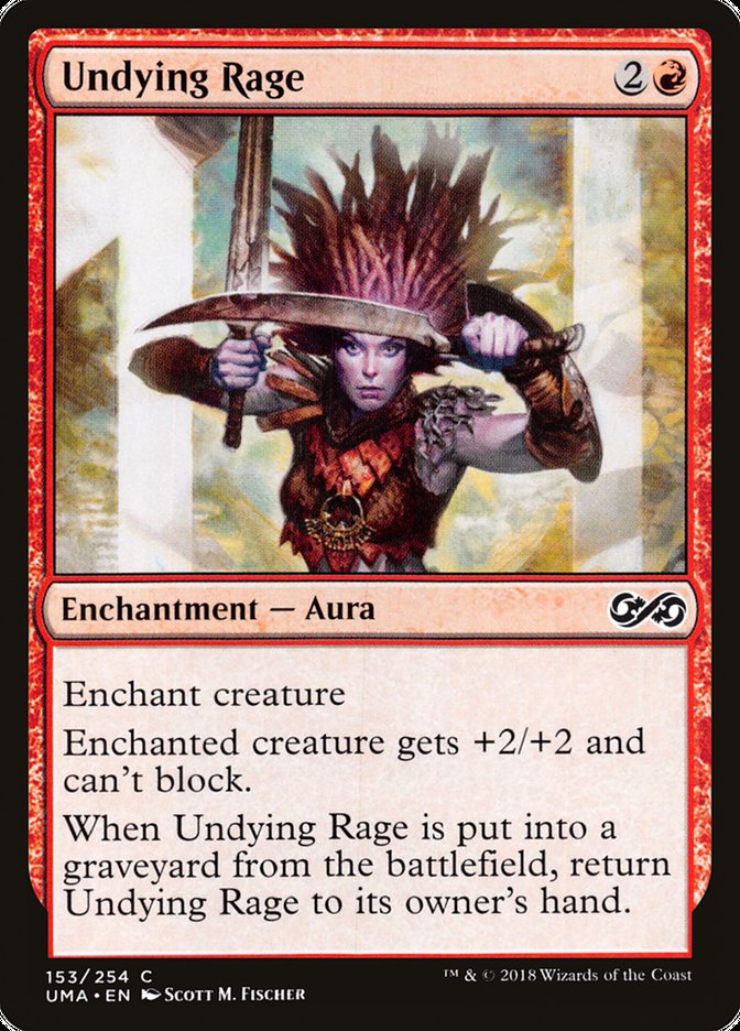Magic the Gathering Card - Undying Rage - MTG Circle