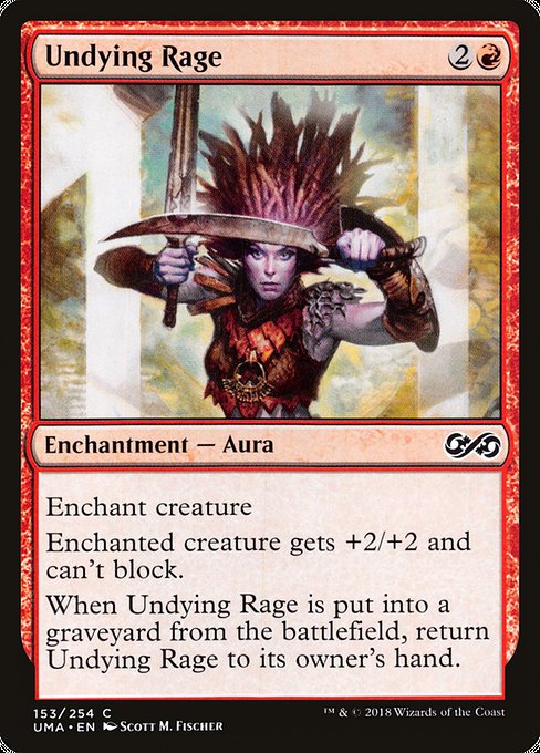 Magic the Gathering Card - Undying Rage - MTG Circle