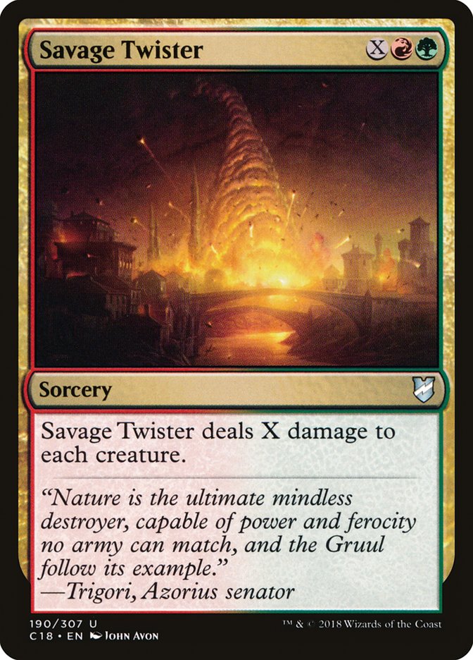 Magic the Gathering Card - Savage Twister - MTG Circle