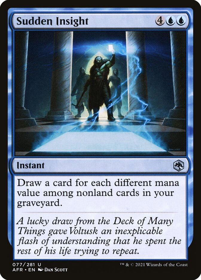 Magic the Gathering Card - Sudden Insight - MTG Circle
