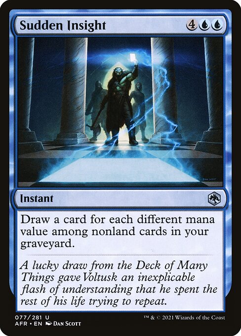 Magic the Gathering Card - Sudden Insight - MTG Circle