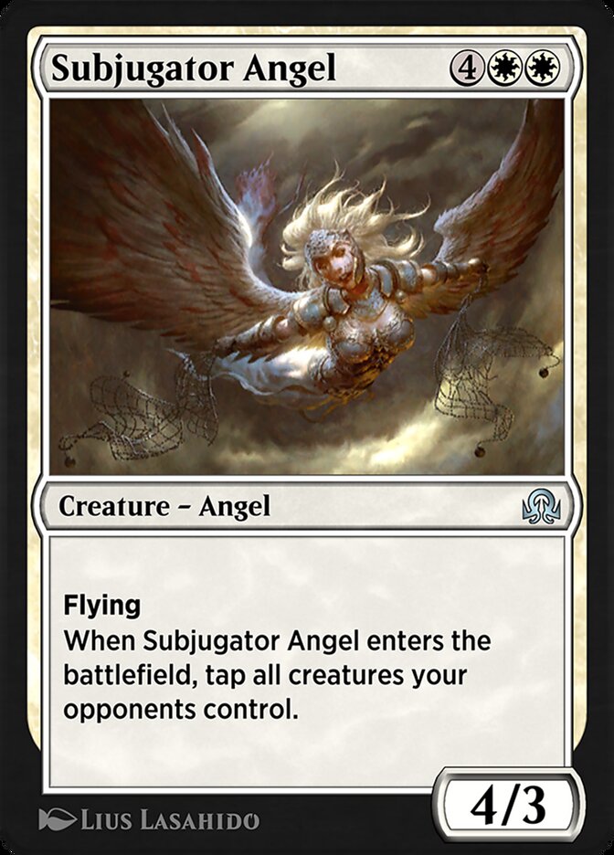 Magic the Gathering Card - Subjugator Angel - MTG Circle