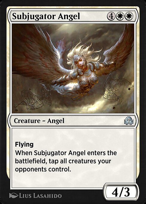 Magic the Gathering Card - Subjugator Angel - MTG Circle