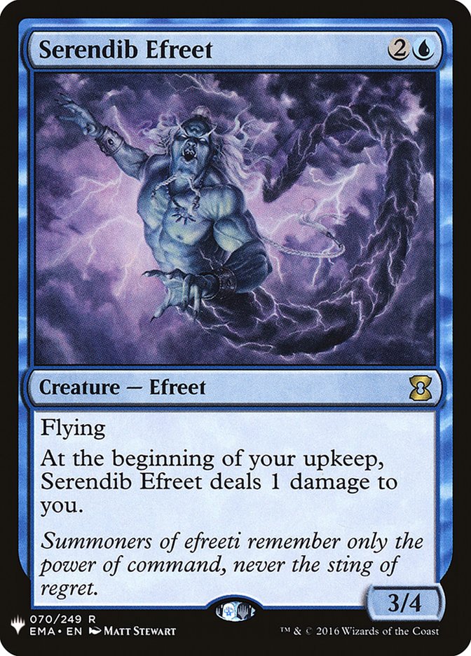 Magic the Gathering Card - Serendib Efreet - MTG Circle