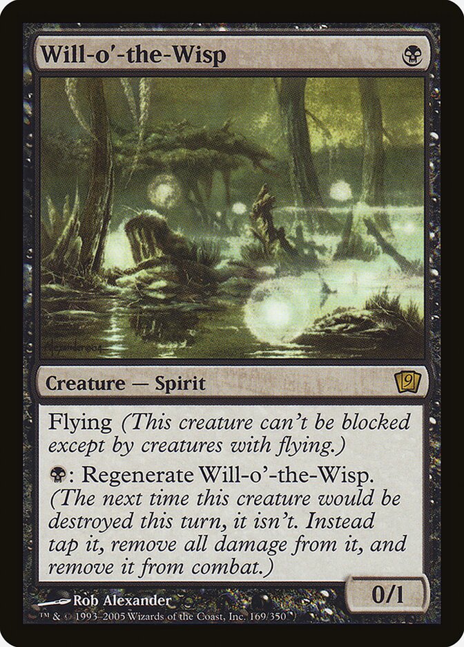 Magic the Gathering Card - Will-o'-the-Wisp - MTG Circle