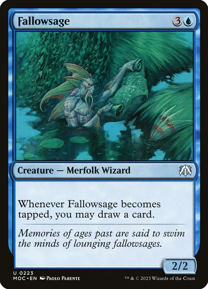 Magic the Gathering Card - Fallowsage - MTG Circle