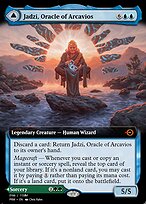 Magic the Gathering Card - Jadzi, Oracle of Arcavios // Journey to the Oracle - MTG Circle