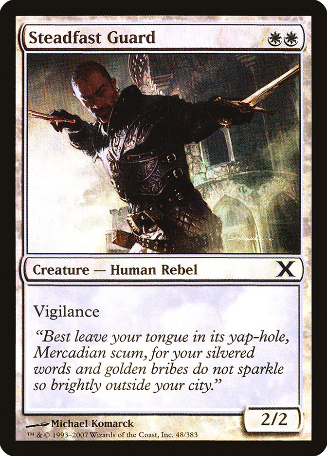 Magic the Gathering Card - Steadfast Guard - MTG Circle