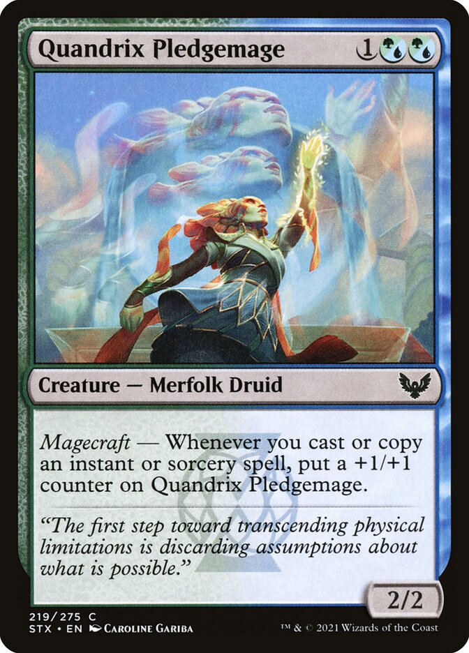 Magic the Gathering Card - Quandrix Pledgemage - MTG Circle
