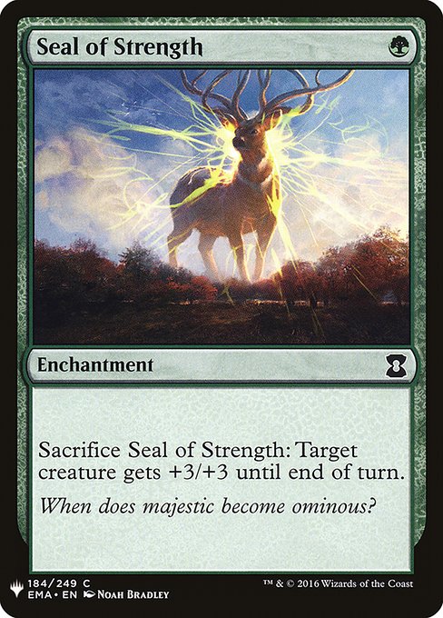 Magic the Gathering Card - Seal of Strength - MTG Circle