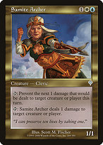 Magic the Gathering Card - Samite Archer - MTG Circle