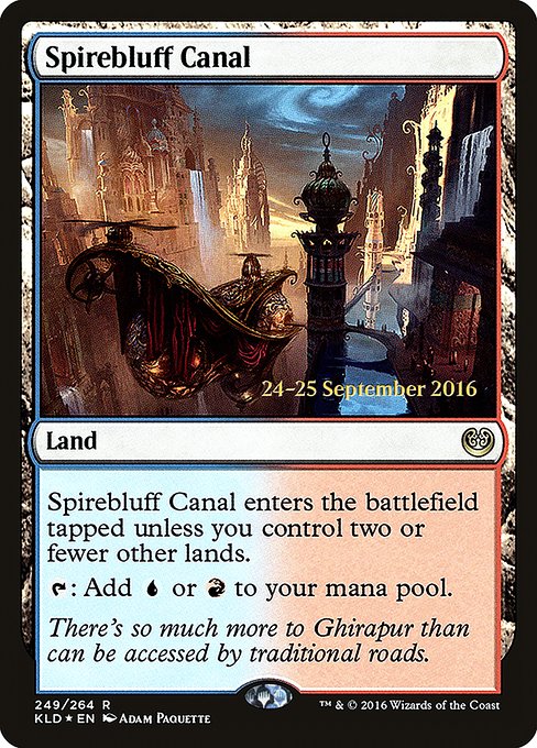 Magic the Gathering Card - Spirebluff Canal - MTG Circle