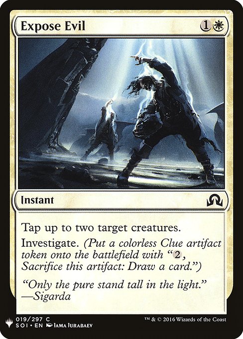 Magic the Gathering Card - Expose Evil - MTG Circle