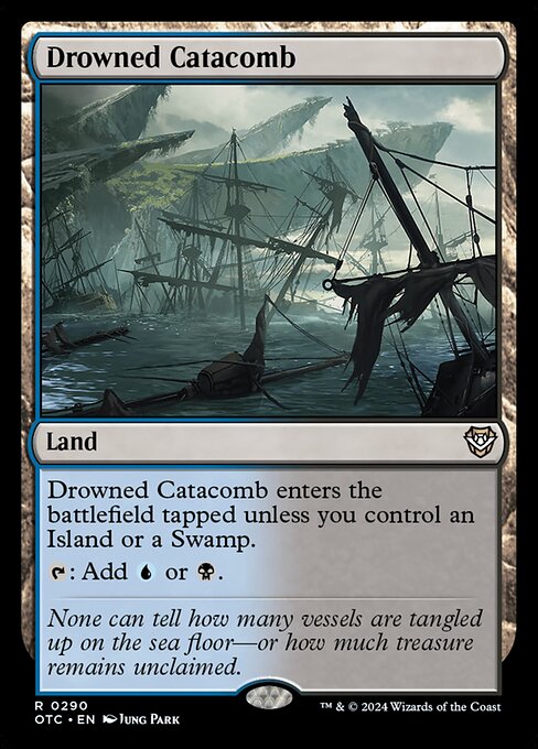 Magic the Gathering Card - Drowned Catacomb - MTG Circle