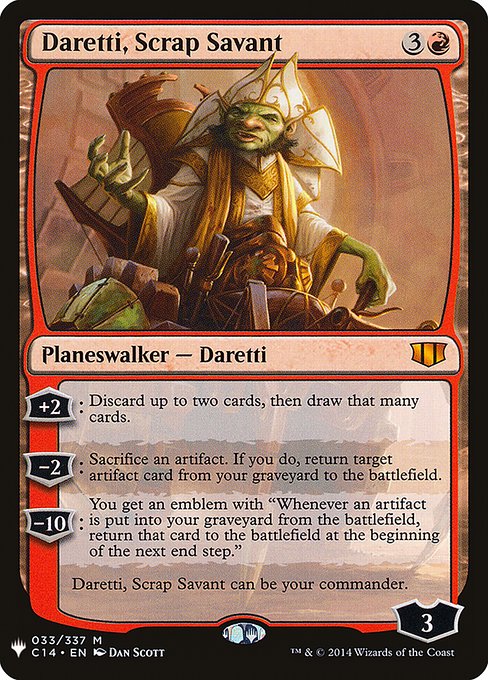 Magic the Gathering Card - Daretti, Scrap Savant - MTG Circle