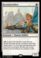 Magic the Gathering Card - Recruitment Officer - MTG Circle