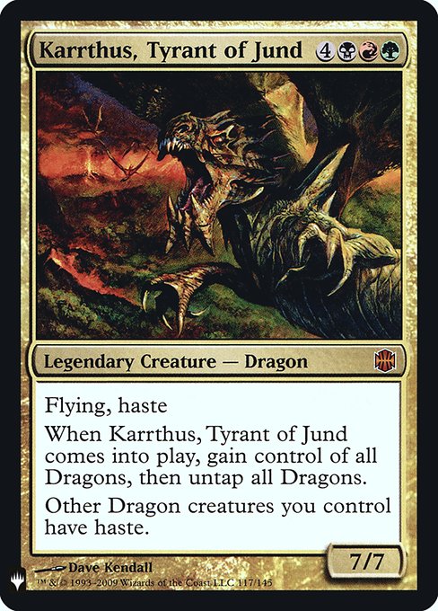 Magic the Gathering Card - Karrthus, Tyrant of Jund - MTG Circle