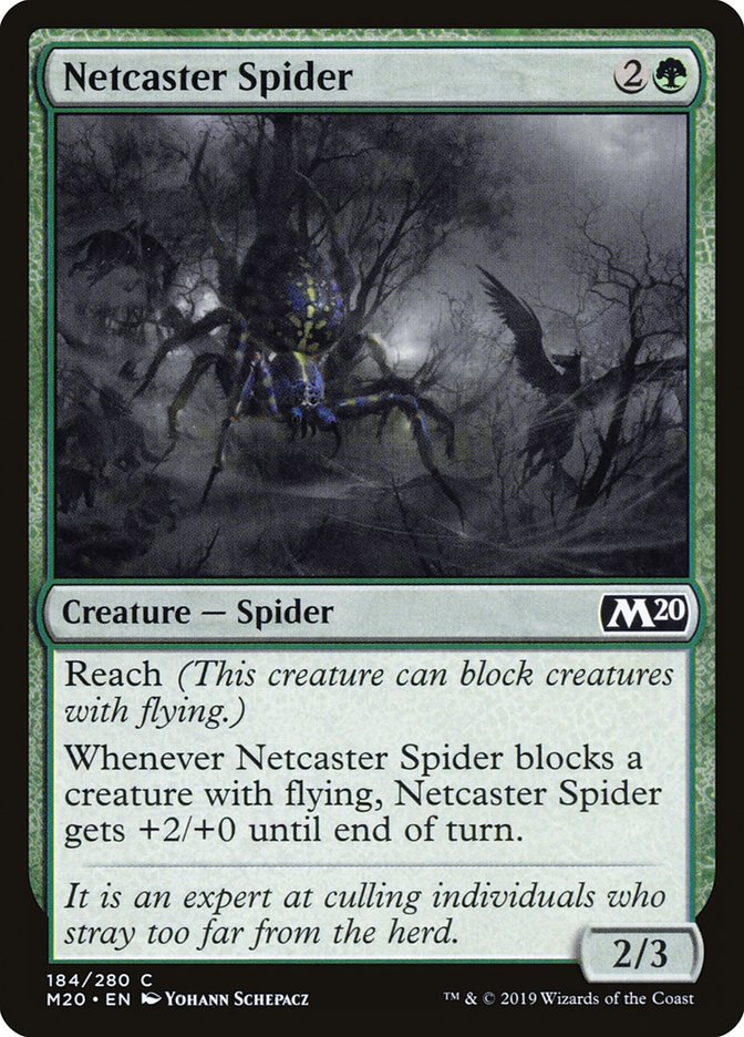 Magic the Gathering Card - Netcaster Spider - MTG Circle