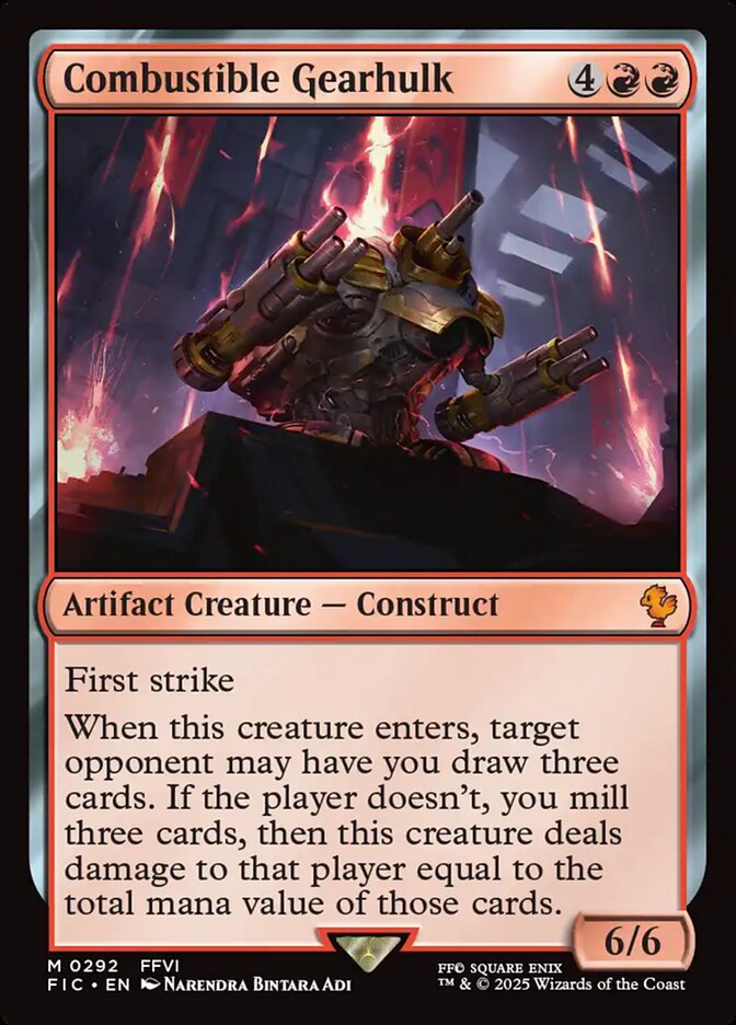 Magic the Gathering Card - Combustible Gearhulk - MTG Circle