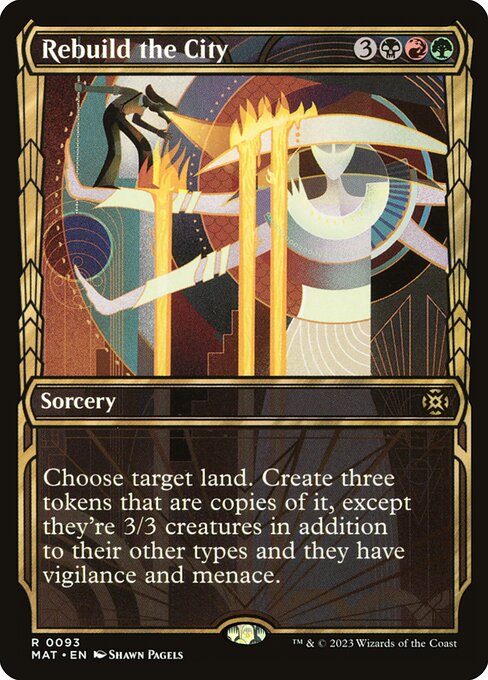 Magic the Gathering Card - Rebuild the City - MTG Circle
