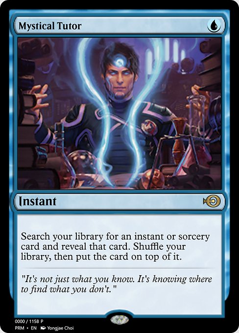Magic the Gathering Card - Mystical Tutor - MTG Circle
