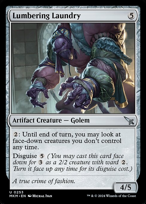 Magic the Gathering Card - Lumbering Laundry - MTG Circle