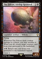 Magic the Gathering Card - The Falcon, Airship Restored - MTG Circle
