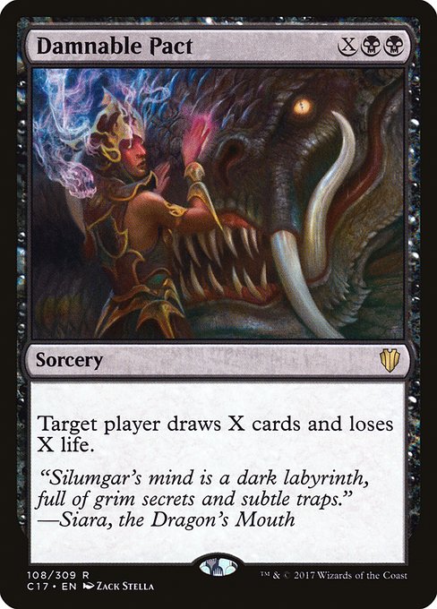 Magic the Gathering Card - Damnable Pact - MTG Circle