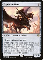 Magic the Gathering Card - Triplicate Titan - MTG Circle