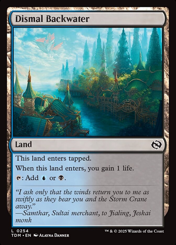 Magic the Gathering Card - Dismal Backwater - MTG Circle
