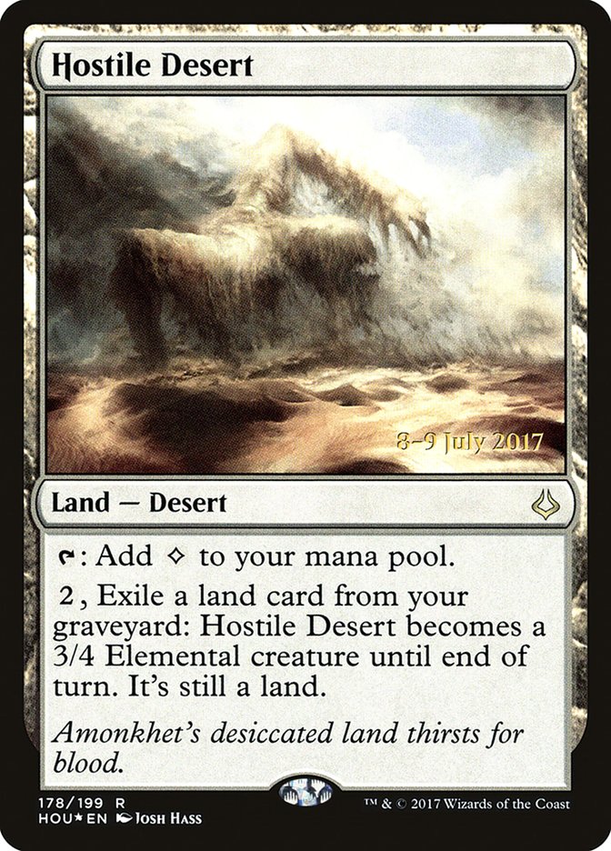 Magic the Gathering Card - Hostile Desert - MTG Circle