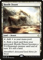 Magic the Gathering Card - Hostile Desert - MTG Circle