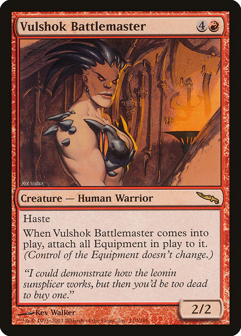 Magic the Gathering Card - Vulshok Battlemaster - MTG Circle
