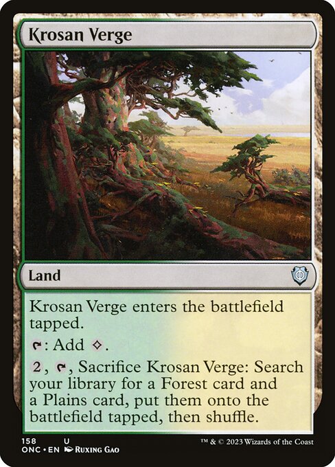 Magic the Gathering Card - Krosan Verge - MTG Circle